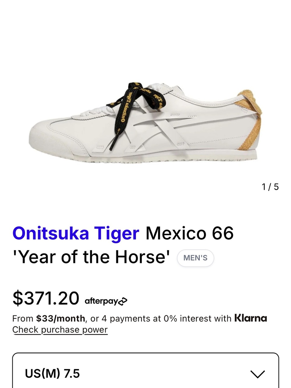 Onitsuka Tigers LIMITED EDITION Year of the Horse Mexico 66 - Picture 5 of 11